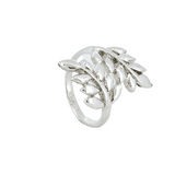 Anillo Hojas De Plata