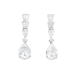 Juego de Plata con Circonia Gota Azul