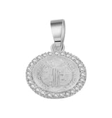 Medalla De San Benito Con Circonia