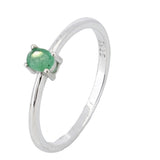 Anillo de Óvalo de Piedras Preciosas con Plata