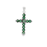 Cruz Piedra Natural con Circonia