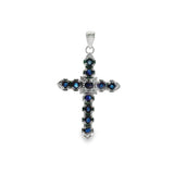 Cruz Piedra Natural con Circonia