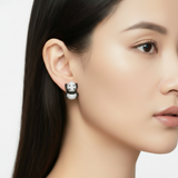 Arracada Panda de Circonia