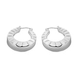 Arracadas De Plata Zig Zag Ondas