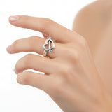 Anillo De Corazón Flechado 7