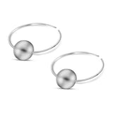 Arracadas Con Esfera Grande