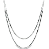 Collar Doble de Tenis de Circonia