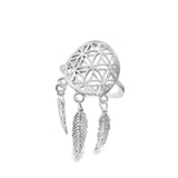 Anillo De Atrapasueños Plata Lisa #6