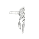 Anillo De Atrapasueños Plata Lisa #6