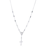 Rosario Con Cuencas Ovales Diamantadas