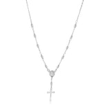 Rosario Con Cuencas Ovales Diamantadas