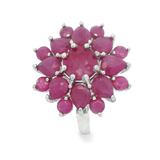 Anillo de Plata con Piedra Natural Rubi / 7