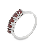 Anillo De Plata Con Esmeralda Esmeralda / #7