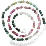 Collar de Plata con Piedras Tourmalinas