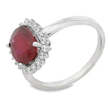 Anillo De Plata Con Piedras Preciosas