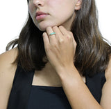 Anillo De Plata Con Piedras Preciosas