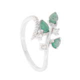 Anillo Nat de Piedras Preciosas con Circonia