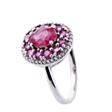 Anillo De Plata Con Piedras Preciosas