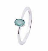 Anillo Solitario Piedra Natural