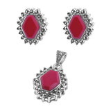 Juego De Plata Con Marquesita Negro