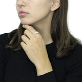 Argolla Martillada De Plata