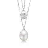 Collar de Perla con Circonia