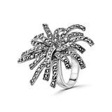 Anillo De Plata Con Marquesita #5