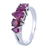 Anillo Con Piedras Preciosas De Plata