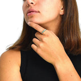 Anillo De Plata Con Esmeralda