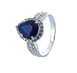 Anillo De Plata Con Piedras Preciosas