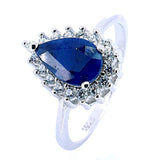 Anillo De Plata Con Piedras Preciosas