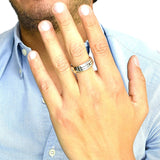 Argolla Greca De Plata