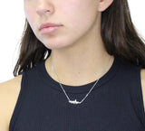 Collar De Plata Con Circonia Latidos Love