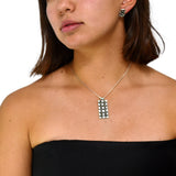 Juego Rectángulo Con Circulos De Plata