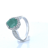 Anillo De Plata Con Piedras Preciosas