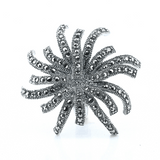 Anillo De Plata Con Marquesita