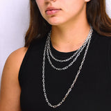 Cadena De Clip Plata