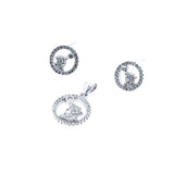 Juego Circonia Circulo con Mariposa-Juego-Plarte