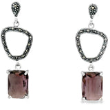 Juego de Marquesita Rectangular con Circonia