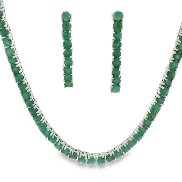 Juego de Piedra Natural de Tenis Redondo Esmeralda