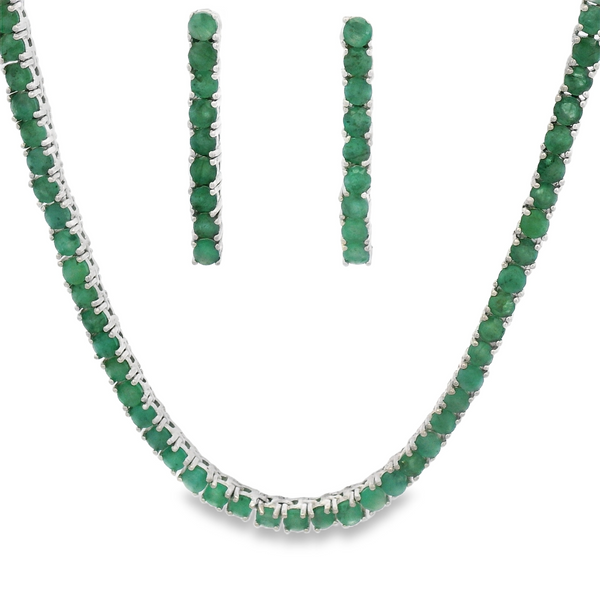 Juego de Piedra Natural de Tenis Redondo Esmeralda