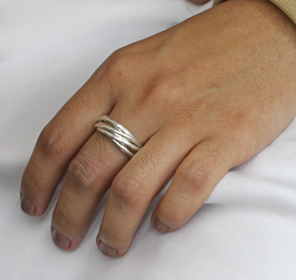 Anillo de Envuelto de Plata 10