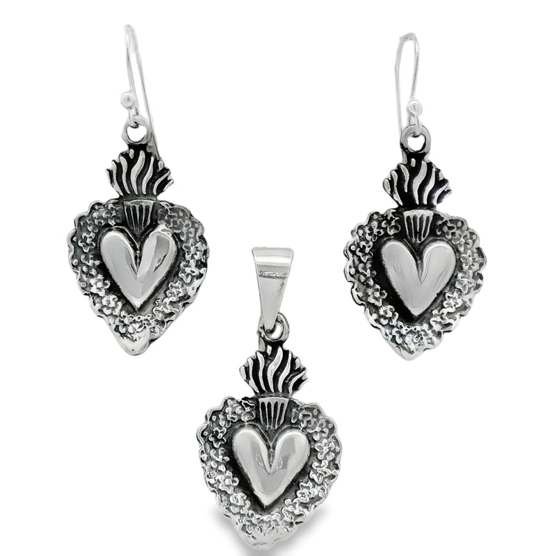 Juego de Plata Corazon