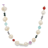 Juego de Cristales con Perlas y Cuencas de Plata