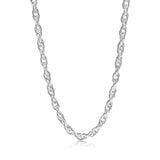 Cadena De Plata Eslabón Tipo Cadena De Barco 50 CM