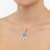 Dije De Cruz Plata Pavonada