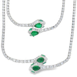 Juego de Vibora con Circonia Tenis Azul