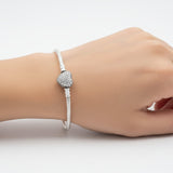 Pulsera para Dijes con Broche de Circonias 19 cm