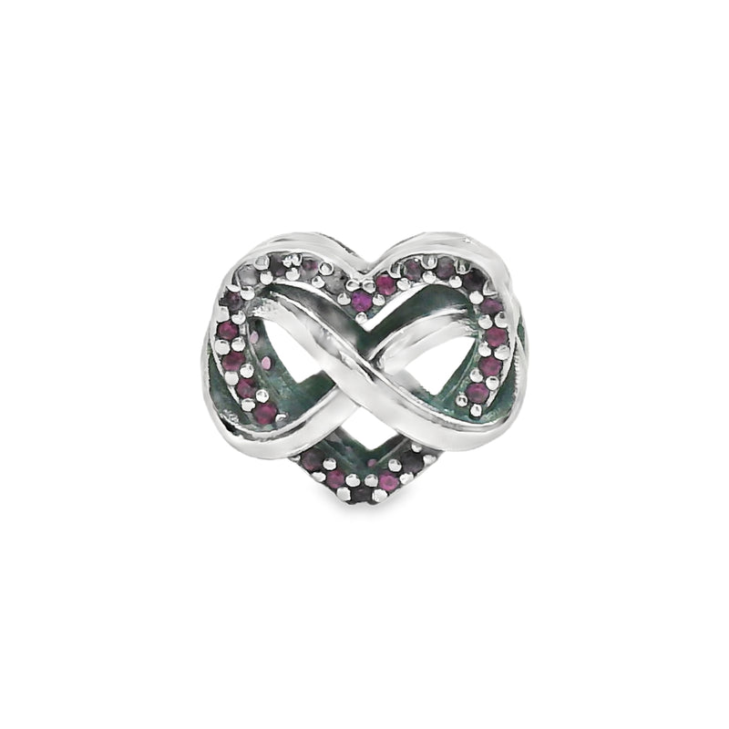 Charm Corazón con Infinito