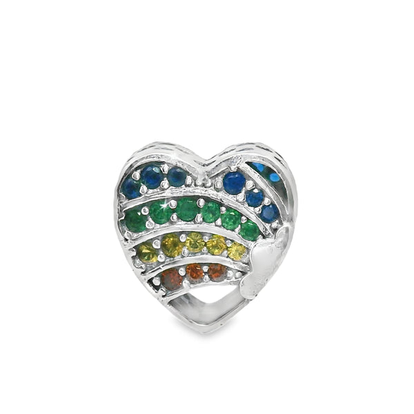 Charm Corazón Arcoíris